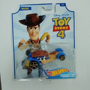 Hot Wheels Toy Story 4 Woody Character Car - Blue and Brown